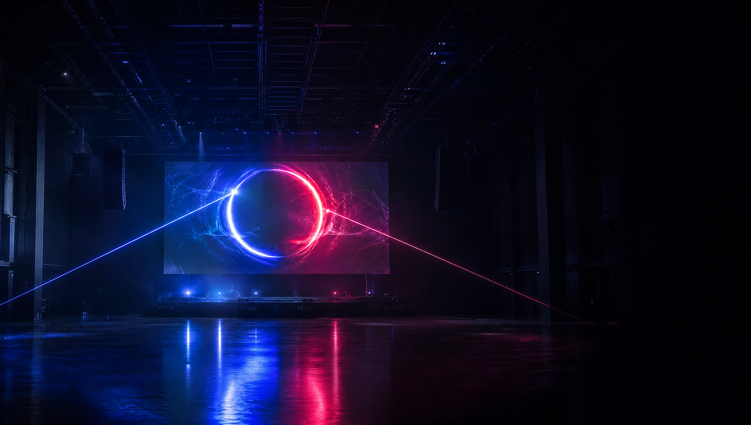 Laser performance scene