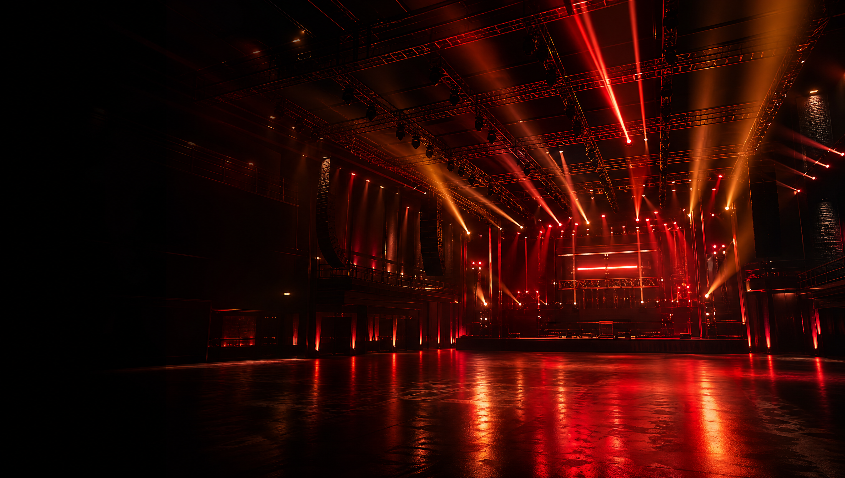 Club and live hall lighting scene